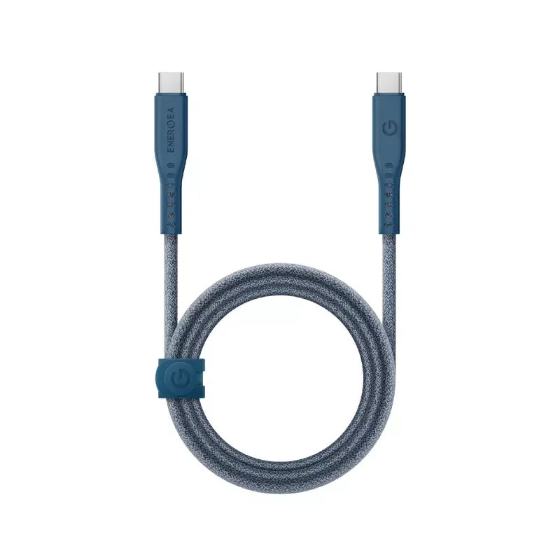 Energea Flow Usb-C To Usb-C Cable 1.5M - Blue - Tashqila Energea Flow Usb-C To Usb-C Cable 1.5M - Blue - Tashqila